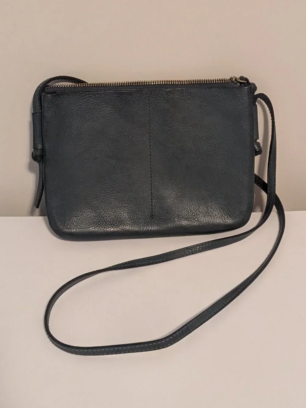 Madewell The Knotted Leather Crossbody Bag Green Handbag Purse
